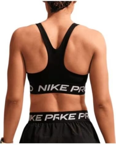 NIKE PRO DF 365 LS BRA SPORT-BH SCHWARZ IQ1035-010 DAMEN BH NEGRO