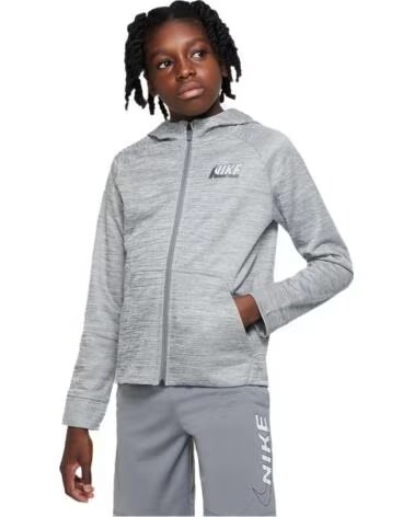 NIKE KAPUZENPULLOVER DQ9025-091 IN GRAU FÜR KINDER UNISEX GRIS