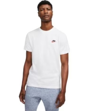 NIKE T-SHIRT M NSW CLUB CASUAL AR4997-100 BLANCO