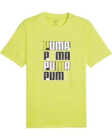 PUMA KURZARMSHIRT 678976-38 GELB HERREN MULTICOLOR
