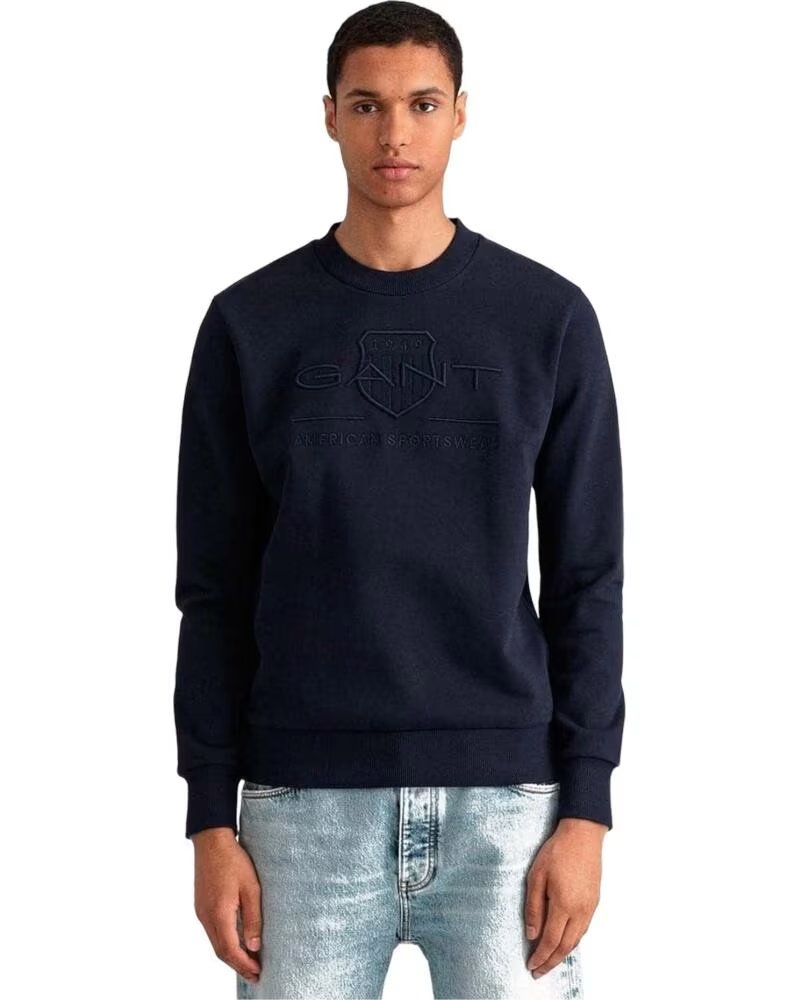 GANT HERREN SWEATSHIRT 2006065433 BLAU AZUL