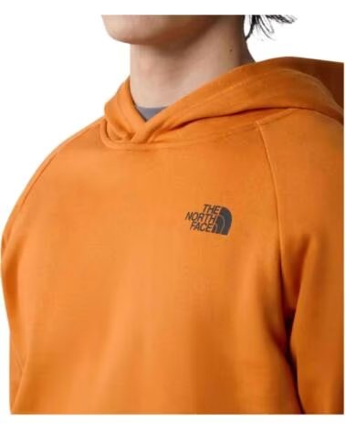 THE NORTH FACE FELPA CON CAPPUCCIO NF0A2ZWUPCO1 ARANCIONE UOMO NARANJA