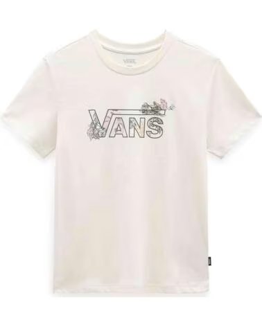 VANS OFF THE WALL T-SHIRT MANCHES COURTES VN0009V63KS1 FEMME BLANC BLANCO