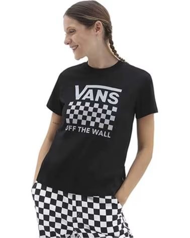 VANS OFF THE WALL T-SHIRT MANICA CORTA VN00050PBLK1-VNBLK NEGRO