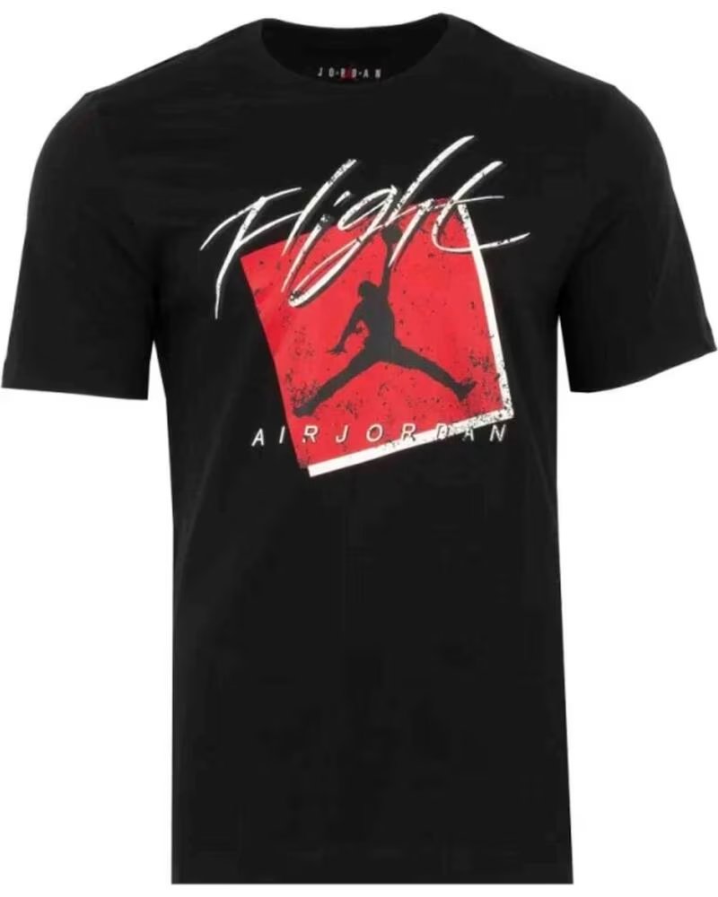 NIKE KURZARMSHIRT DX9593-010 FÜR HERREN SCHWARZ MULTICOLOR