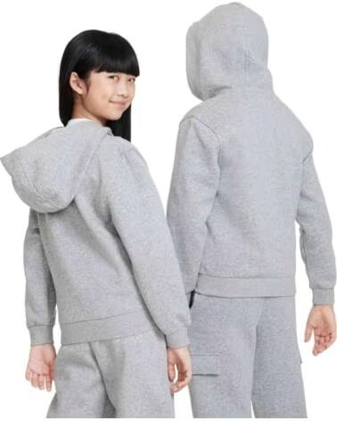 NIKE KAPUZENPULLOVER FD2990-063 GRAU UNISEX KINDER MULTICOLOR