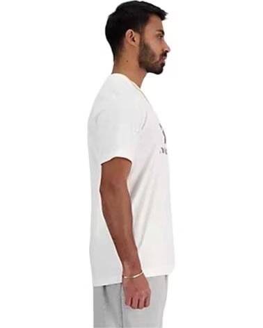 NEW BALANCE KURZARMSHIRT MT41502WT FÜR HERREN WEISS BLANCO