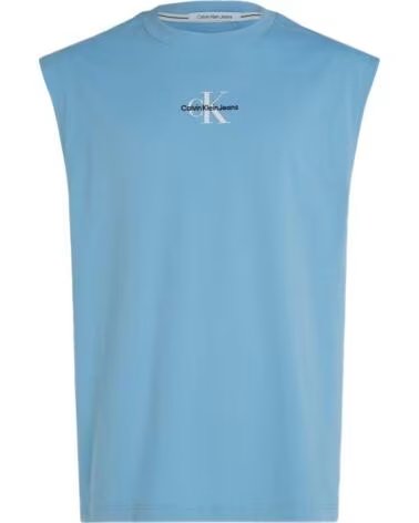 CALVIN KLEIN Camiseta De Manga Corta J30J325211Cez en azul para unisex MULTICOLOR