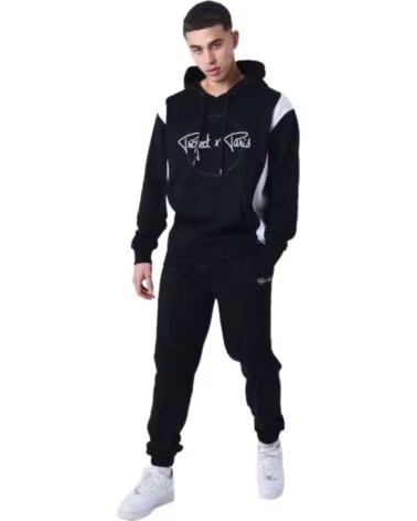 PROJECT X PARIS FELPA CON CAPPUCCIO 2344001-BK NERO UOMO MULTICOLOR