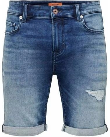 BERMUDA EN JEAN ONLY SONS 22025150-DARKMEDIUMDENIM AZUL