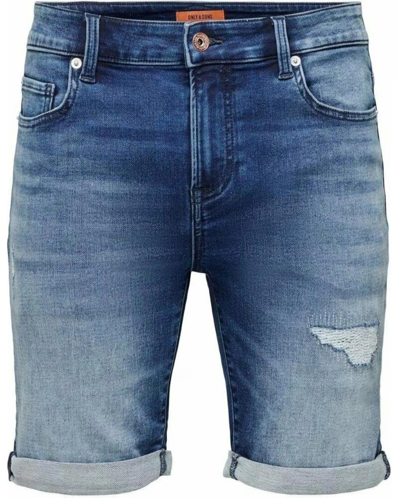 BERMUDA EN JEAN ONLY SONS 22025150-DARKMEDIUMDENIM AZUL