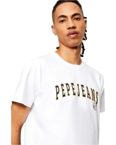 PEPE JEANS T-SHIRT A MANICA CORTA PM508707-800 BIANCO DA UOMO BLANCO