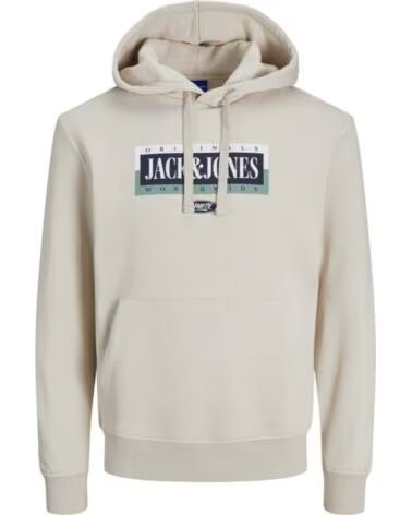 JACK AND JONES SWEAT À CAPUCHE 12252402 HOMME BLANCO