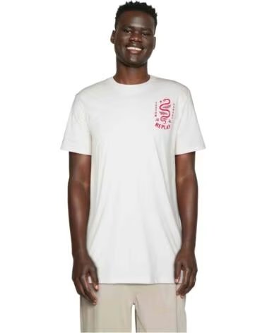 REPLAY KURZARM-T-SHIRT M68360002660011 HERREN WEISS BLANCO