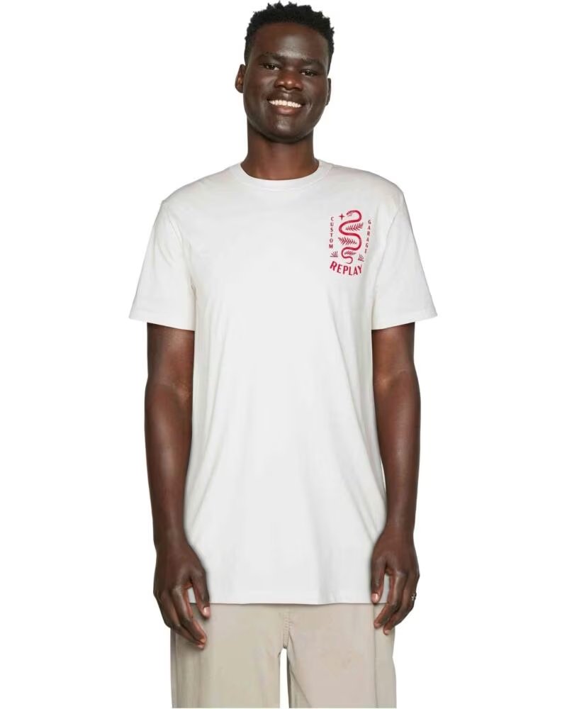 REPLAY CAMISETA DE MANGA CORTA M68360002660011 HOMBRE BLANCO