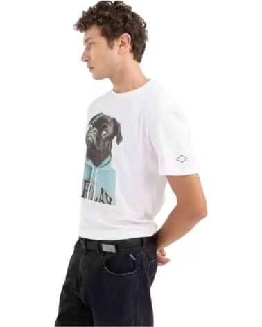REPLAY T-SHIRT MANICA CORTA M680800022662001 BIANCO UOMO BLANCO