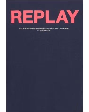 REPLAY T-SHIRT MANICA CORTA M681500022662G277 AZUL
