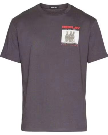 REPLAY M676600022662998 KURZARM-T-SHIRT NEGRO
