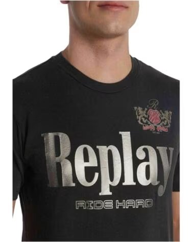 REPLAY CAMISETA DE MANGA CORTA M682000022658LM099 EN NEGRO PARA HOMBRE