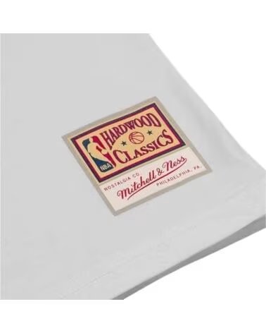 MITCHELL NESS KURZARMSHIRT BMTRINTL1268BCEWHIT BLANCO