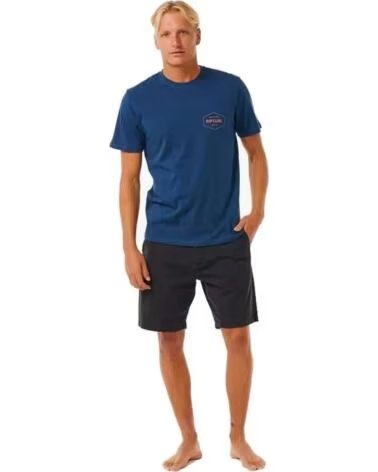 RIP CURL CAMISETA DE MANGA CORTA 0ETMTE-9741 HOMBRE AZUL
