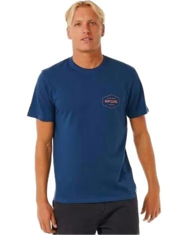 RIP CURL CAMISETA DE MANGA CORTA 0ETMTE-9741 HOMBRE AZUL