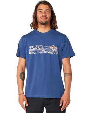 RIP CURL KURZARMSHIRT 0FIMTE-9741 HERREN AZUL