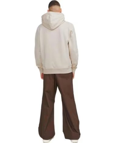 JACK AND JONES SWEAT-SHIRT À CAPUCHE 12252402-MOONBEAM HOMME BEIGE