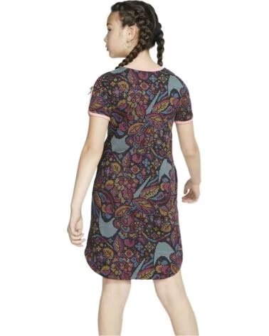 NIKE KLEID BV2743-010 MEHRFARBIG MÄDCHEN NEGRO