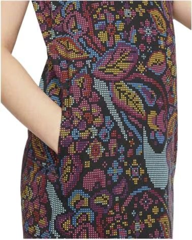 NIKE KLEID BV2743-010 MEHRFARBIG MÄDCHEN NEGRO