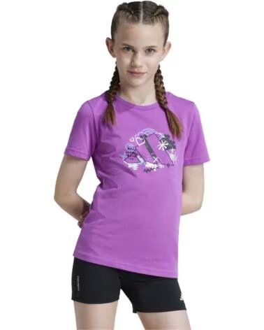 ADIDAS Camiseta De Manga Corta Iy8141 en morado para ninas MORADO