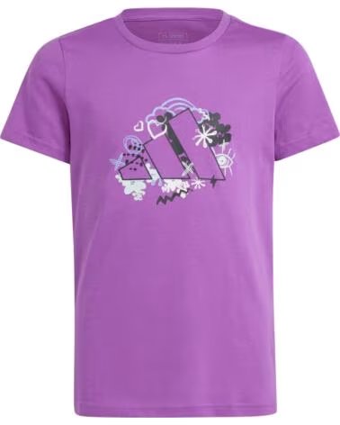 ADIDAS Camiseta De Manga Corta Iy8141 en morado para ninas MORADO
