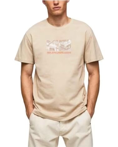 PEPE JEANS CAMISETA DE MANGA CORTA PM508692-845 PARA HOMBRE BEIGE