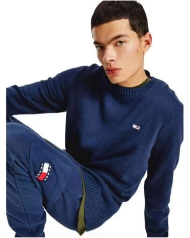 TOMMY JEANS SUDADERA DM0DM11856-C87 HOMBRE AZUL