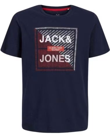 JACK AND JONES KURZARM-T-SHIRT JACKJONES 12237032-NAVY FÜR KINDER AZUL
