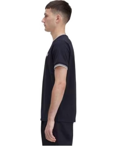 FRED PERRY T-SHIRT MANICA CORTA M1588 102 L NERO