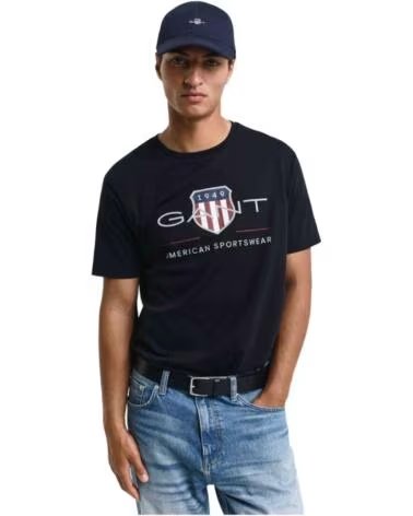 GANT KURZARMSHIRT 2003199005 FÜR HERREN NEGRO