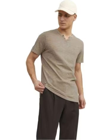 JACK & JONES T-SHIRT MANICA CORTA 12164972 DA UOMO MARRON