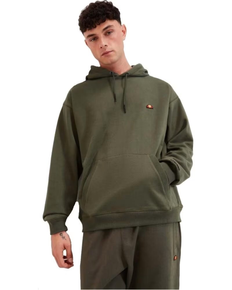 ELLESSE FELPA CON CAPPUCCIO SHT18001-506 UOMO VERDE