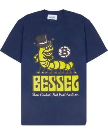 BESSEL MAGLIETTA A MANICHE CORTE TSSLOWNAVY IN BLU PER UNISEX AZUL