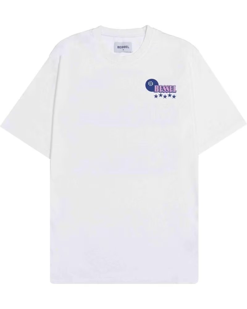 T-SHIRT À MANCHES COURTES TSSALOONWHITE UNISEXE BESSEL FRIENDS BLANCO