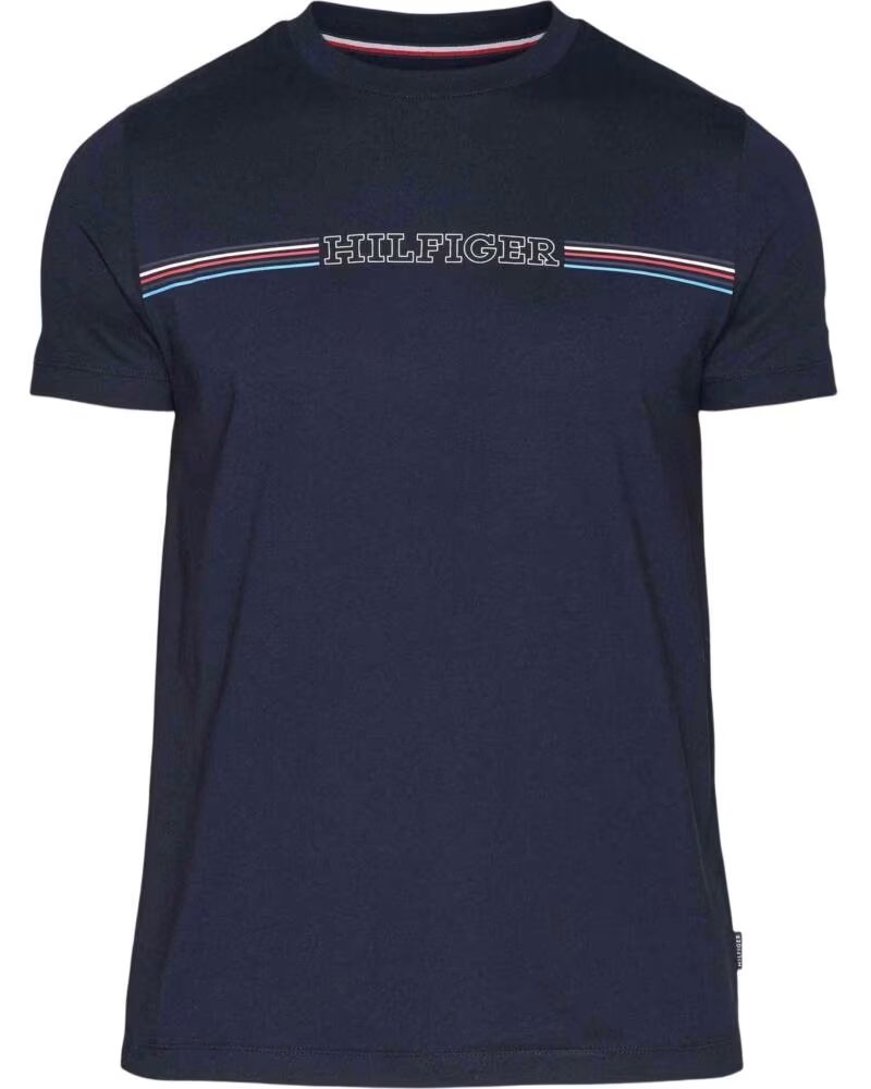TOMMY HILFIGER KURZARM-T-SHIRT MW0MW34428DW5 FÜR HERREN MULTICOLOR