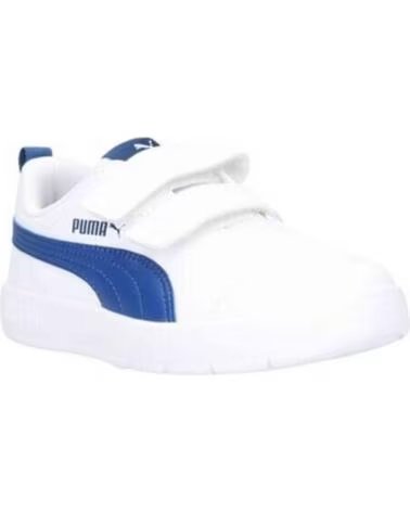 PUMA TÊNIS 397642-08 EM BRANCO PARA CRIANÇAS UNISSEXO BRANCO-AZUL BLANCO-AZUL