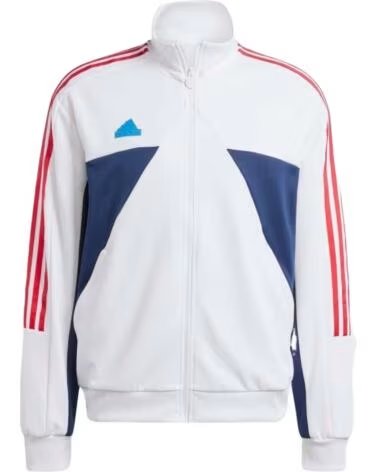ADIDAS VESTE DE SURVÊTEMENT HOUSE OF TIRO NATIONS BLANC-ROUGE HOMME BLANCO-ROJO