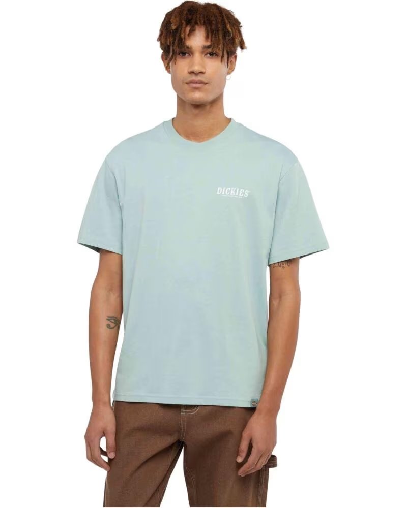 DICKIES T-SHIRT A MANICA CORTA DK0A863DJ591-M VERDE DA UOMO