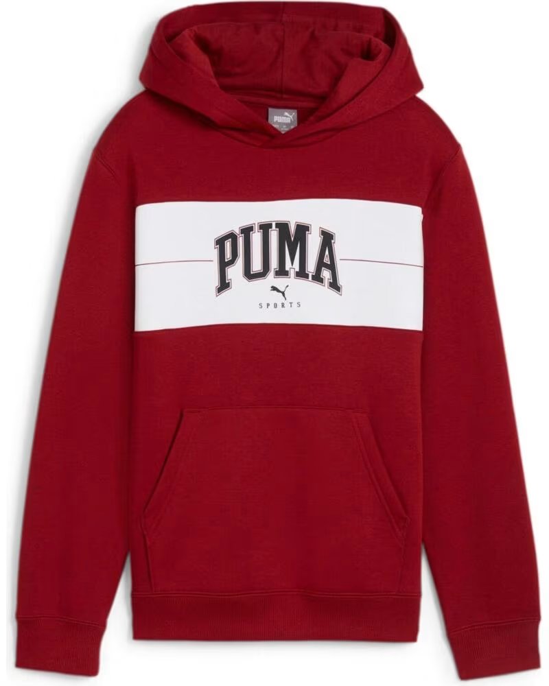 PUMA SWEATSHIRT COM CAPUZ SQUAD HOODIE FL 682775-13 ROJO
