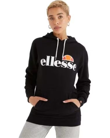 ELLESSE SWEATSHIRT COM CAPUZ SGS03244-BLACK PARA MULHER NEGRO