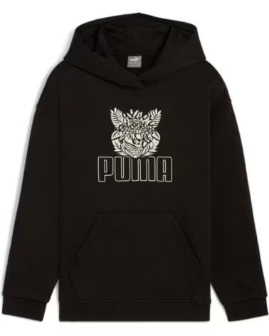 PUMA SUDADERA CON CAPUCHA 681827-01 UNISEX NIÑOS NEGRO