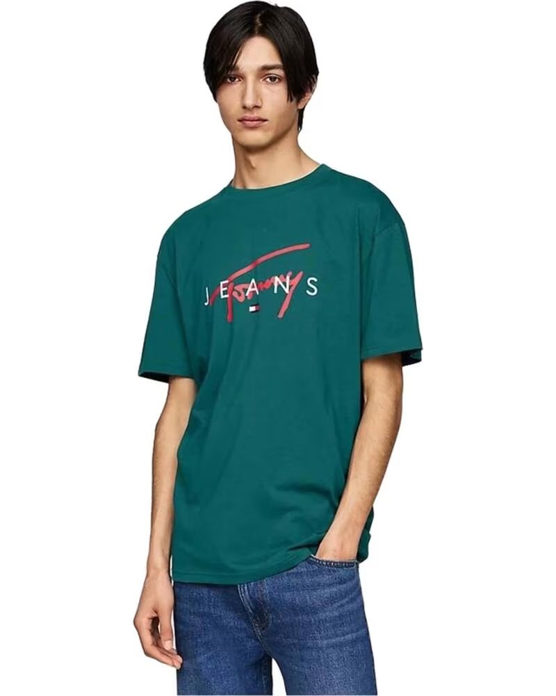 TOMMY HILFIGER T-SHIRT A MANICA CORTA DM0DM19683CWG AZUL