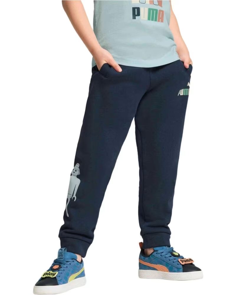 PUMA PANTALON LONG ENFANT 627391-14 AZUL